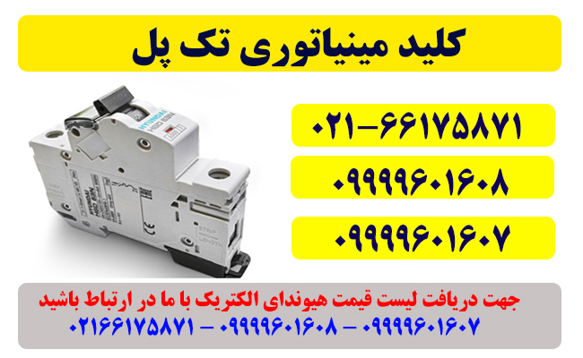 قیمت کلید مینیاتوری تک پل